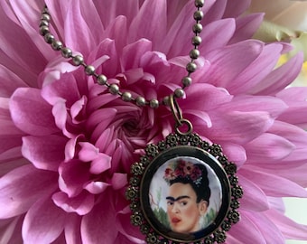 Frida Kahlo handmade  Pendant