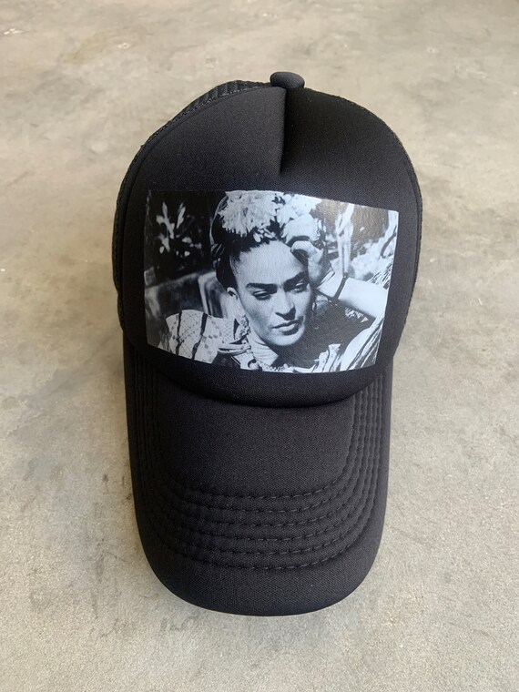 Frida Kahlo Handmade Art Trucker Hat - Etsy display picture 1
