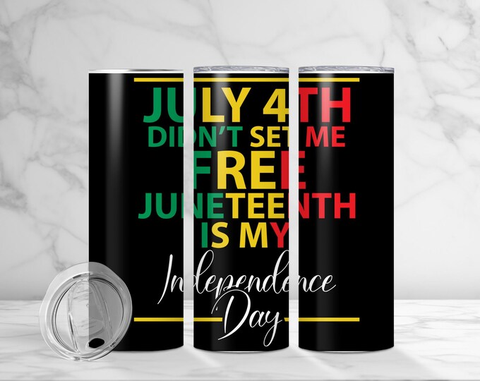 Juneteenth celebration, Freedom Day tumbler, African American pride, Emancipation Day, Juneteenth decor, 1865, Black pride gifts,