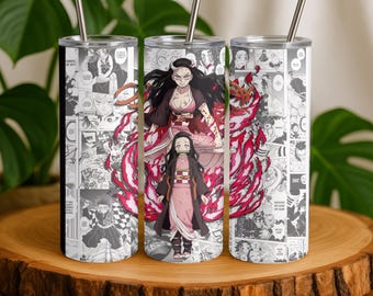 Demon Slayer Anime Tumbler Gifts Custom 20oz Skinny tumbler, Nezuko Kamado,  Anime tumbler, cosplay accessory, Anime fan gift