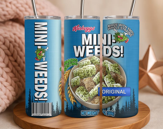 Weed Tumblers, Stoner Cups, Weed Gifts, Funny Tumblers, Adult Tumblers, Weed Cereal Tumblers, Adult Gag Gifts, Novelty Gifts, Smoker Gifts