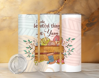 Beautiful Things with Yarn Tumbler