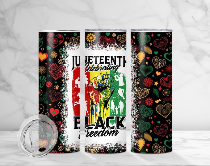 Juneteenth celebration, Freedom Day tumbler, African American pride, Emancipation Day, Juneteenth decor, 1865, Black pride gifts,