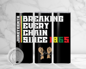 Juneteenth celebration, Freedom Day tumbler, African American pride, Emancipation Day, Juneteenth decor, 1865, Black pride gifts,