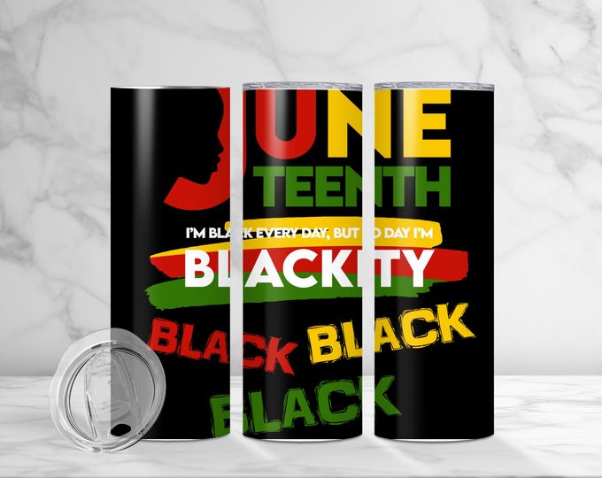 Juneteenth celebration, Freedom Day tumbler, African American pride, Emancipation Day, Juneteenth decor, 1865, Black pride gifts,