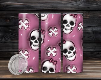 Girly Skull Tumbler