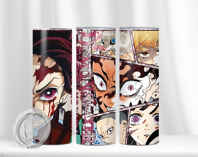 Demon Slayer Anime Tumbler Gifts Custom 20oz Skinny tumbler