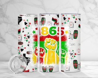 Juneteenth celebration, Freedom Day tumbler, African American pride, Emancipation Day, Juneteenth decor, 1865, Black pride gifts,