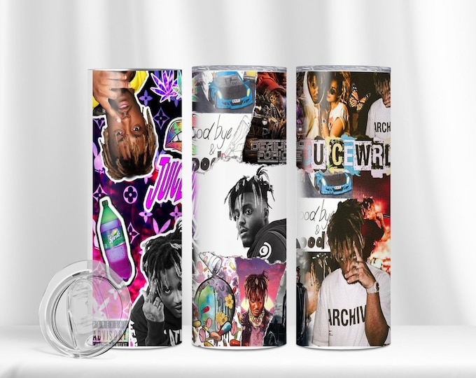 Juice Wrld Tumbler Gifts Custom 20oz Skinny tumbler
