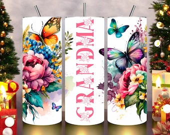 Grandma Floral Tumbler