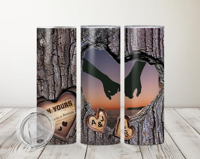 Photo Tumblers, Personalized Tumbler, Romantic Tumbler, Valentine's Day Gifts, 20oz Tumblers, Customized Tumbler, Name Tumbler,