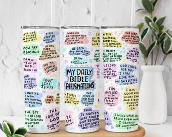 Daily Bible Affirmations Tumbler
