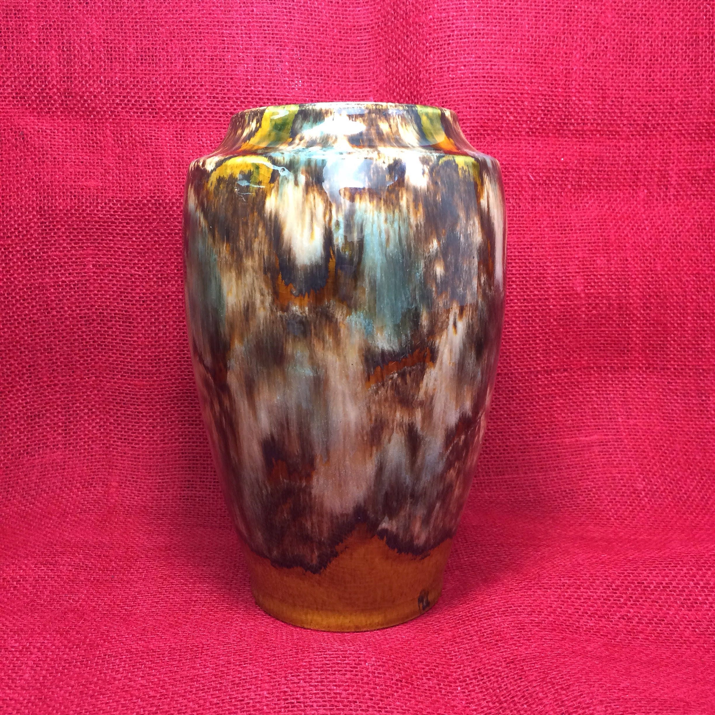 Brush McCoy Pottery 8 Brown Onyx Vase 060 Etsy