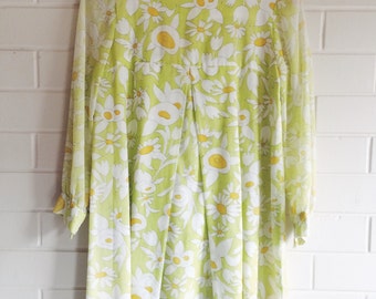 70's floral shift dress