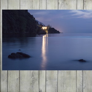 Haus am See-Dekor, Küsten Wandkunst, Küsten Dekor, Küsten Fotografie, Wand-Dekor, Inneneinrichtungen, Berg, Natur, große Wandkunst, nautischen Dekor