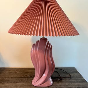 Art Deco Lamp 80s Pink - Etsy