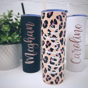 Personalized Skinny Tumbler, Bridesmaid Gift, Bridal Party Gift ...