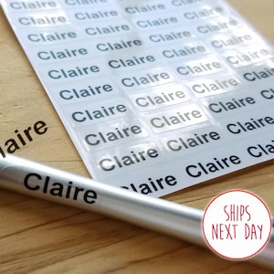 Doorzichtige waterdichte naamstickers voor kinderdagverblijven en schoollabels: kleine aangepaste gepersonaliseerde transparante kinderlabels: handafdruk naamsticker!