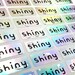 SPECIAL DEAL!! Silver Hologram Waterproof Name Stickers- Daycare Labels- Kids labels- Small size-  Customized Labels-Stickers Hanprinting