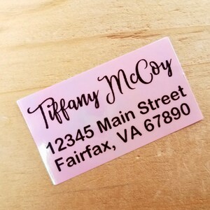 Address Label Cursive Return Address Labels Cursive Font Labels Christmas Card Labels Wedding ...