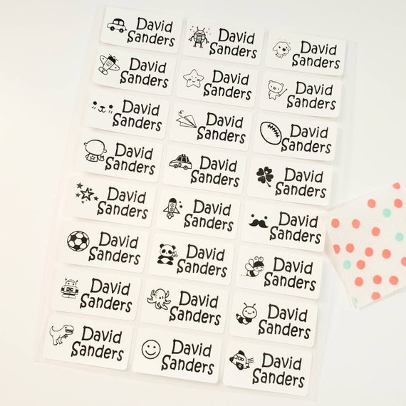 Iron On Clothing Labels Small Starting From $7.99, Rainbow Labels