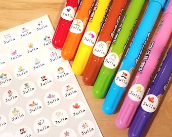 Tiny Circle Waterproof Name Stickers: Daycare & Kids Labels