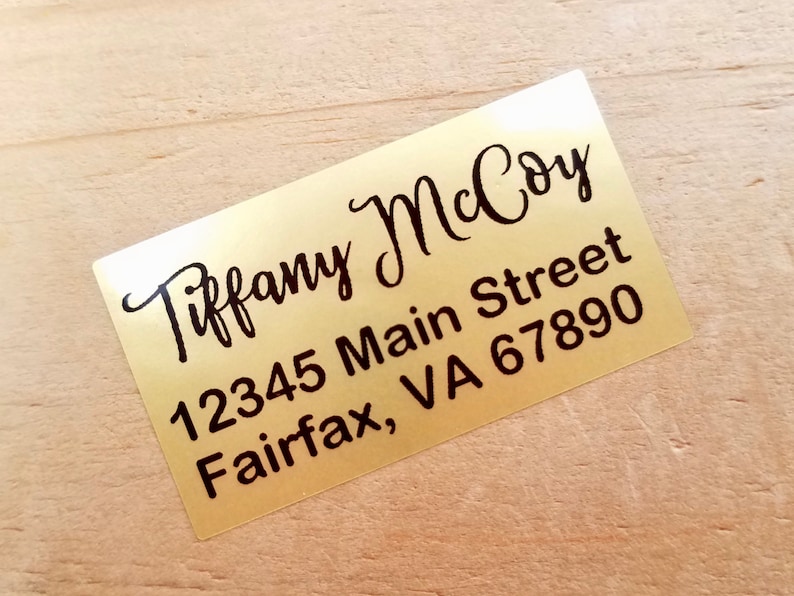 Return Address Labels Cursive Font Labels Christmas Card Etsy