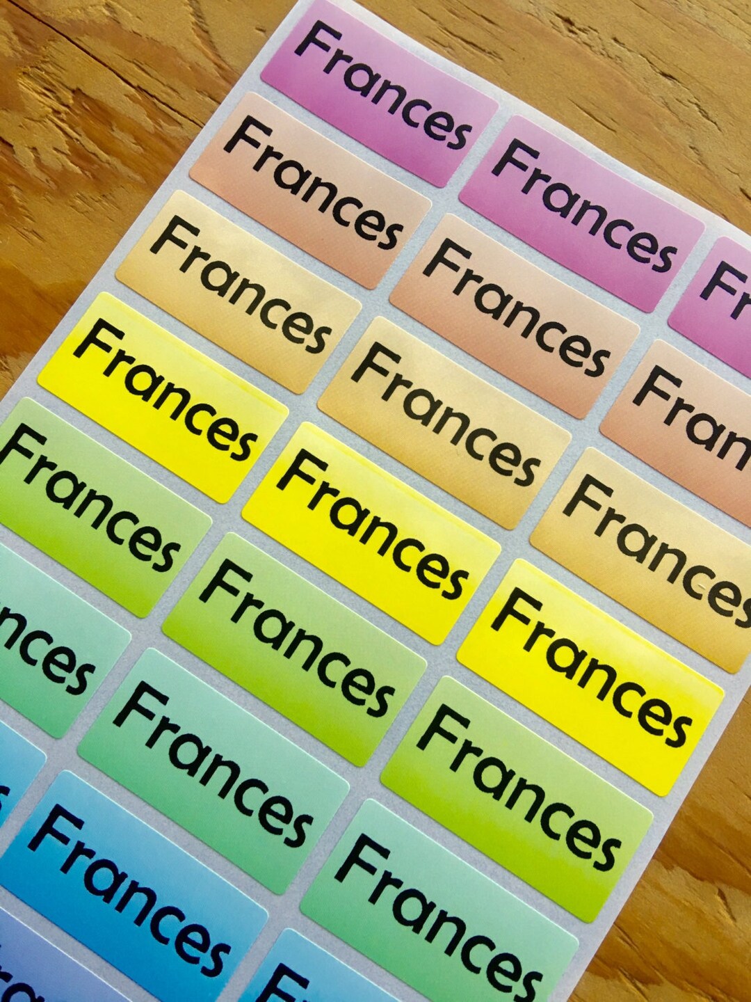 Autocollants Nom Personnalisés Pour Stylos Labelino - Imperméables, Lavables Lave-vaisselle, Pour école, Crèche, Trousse