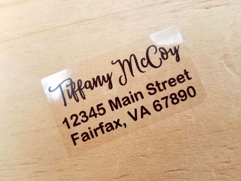 Return Address Labels Cursive Font Labels Christmas Card Etsy