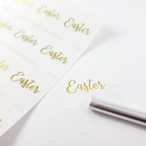 36 Namensaufkleber mit goldener Tinte für Business & Schule Kindergartenaufkleber - Wasserfeste Namensaufkleber
