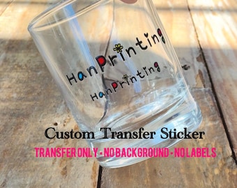 Custom UV Transfer Stickers – Waterproof Logo Decals