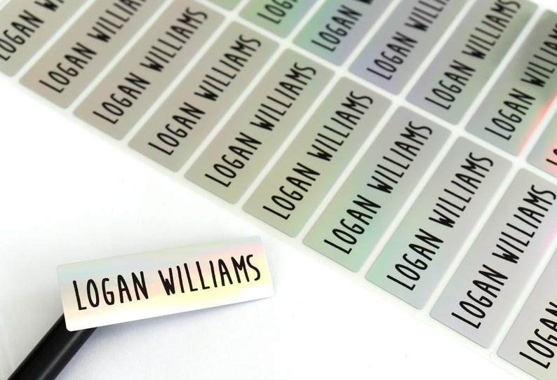 Waterproof Dishwasher Safe Name Stickers for Kids & Daycare Labels- School Label Rectangle Label Hanprinting	school supply Stocking Stuffer personalized gift waterproof sticker custom name
goodie bag gift
school
lunchbox
daycare 
dishwasher safe