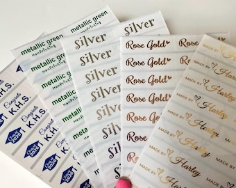 Specialty Ink Long Clear Name Stickers: Waterproof Personalized Labels 1.85" x 0.5625"(47mm x 15mm)