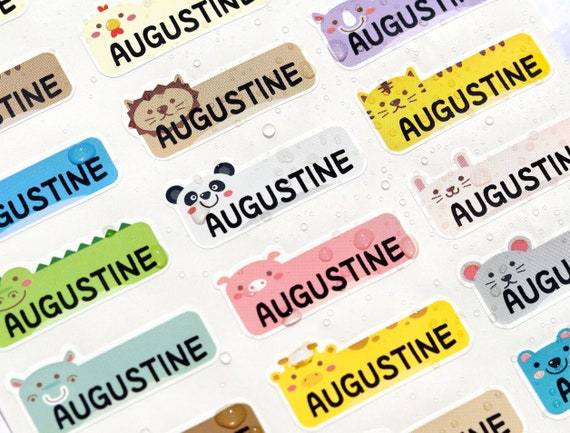 Waterproof Name Labels for Daycare - Name Stickers for Kids Stuff