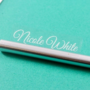 WHITE INK Lange transparente wasserdichte Etiketten für Kinder & Kindergarten-Business-Label-Namensaufkleber Individuelle Etiketten - Schuletiketten Hanprinting