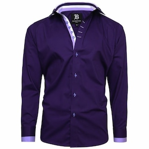 Men&#39;s Triple Collar Formal Shirt Men Italian Shirt Designer Great Quality Regular Fit