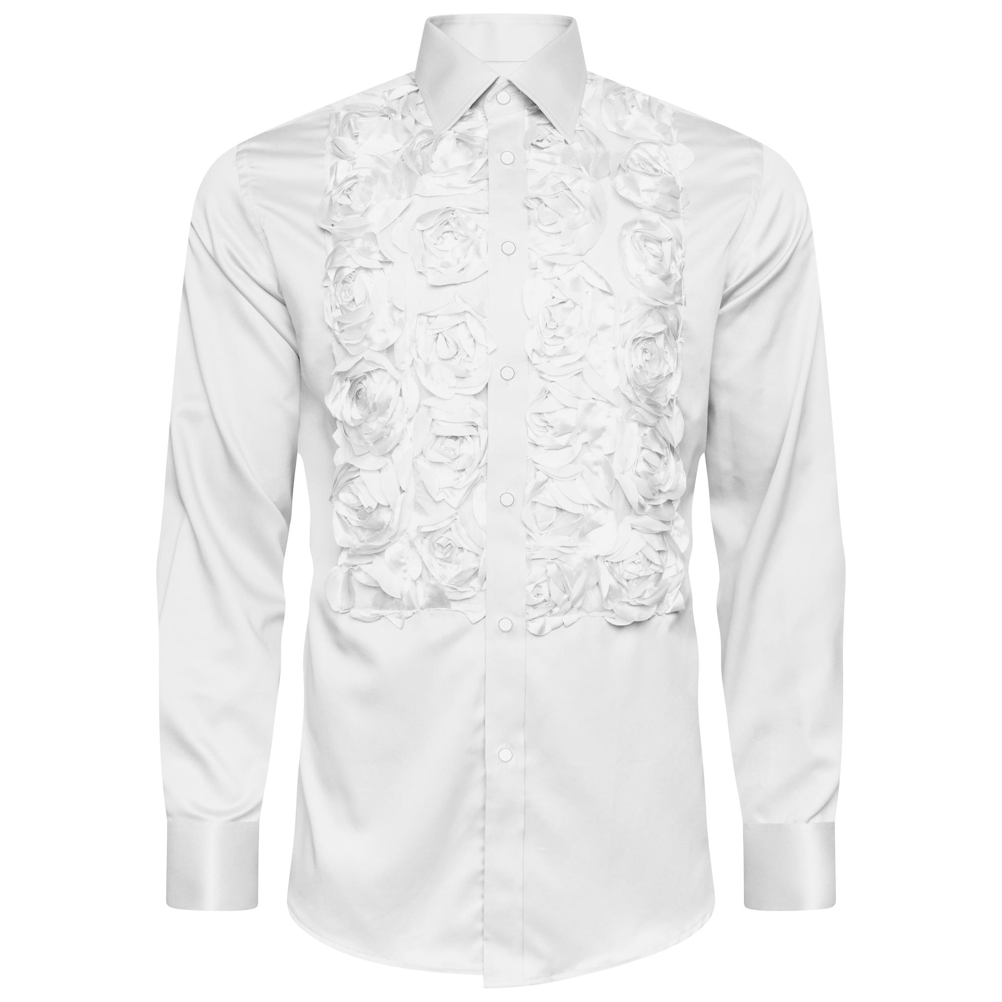 Men's Formal Shirt Men Designer Great Quality Regular Fit Party Wedding Night Ceremony White