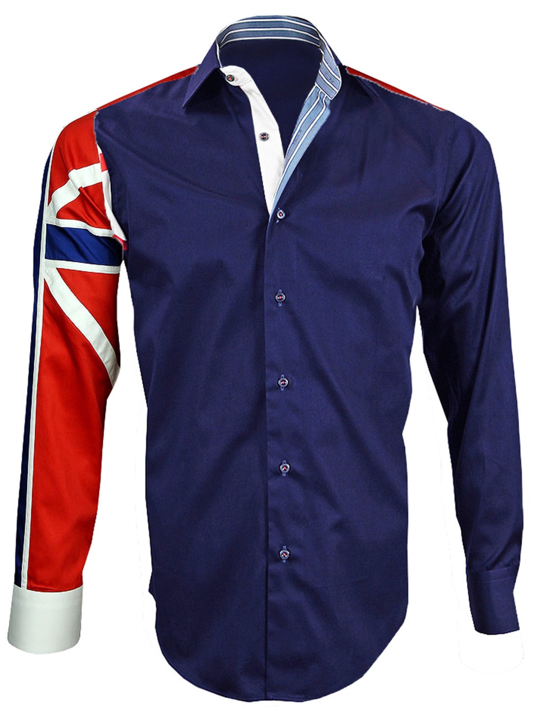 Men's Union Jack Formal Shirt Men Italian Shirt Designer - Etsy