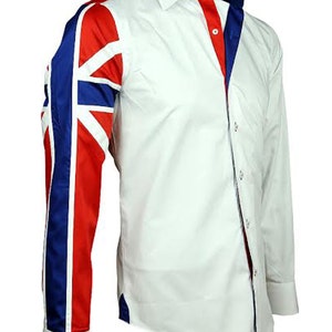 Men's Union Jack Formal Shirt Men Italian Shirt Designer Great Quality ...