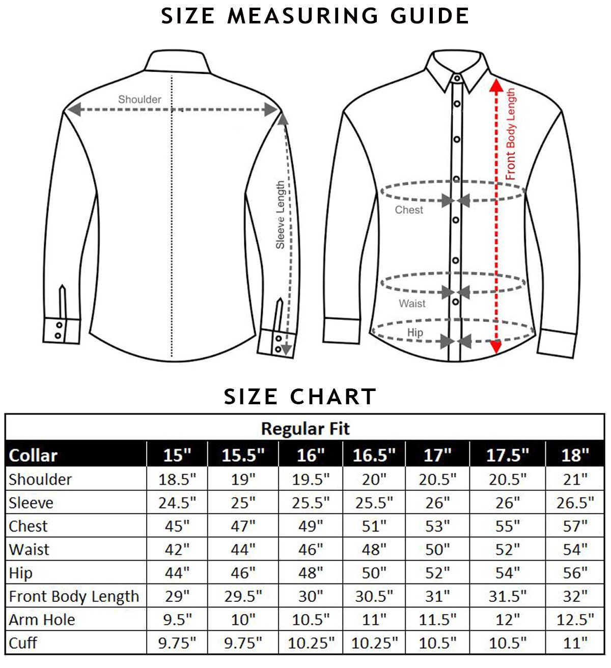 dress shirt slim fit size chart goTIELESS Ultimate Dress Shirt (White)