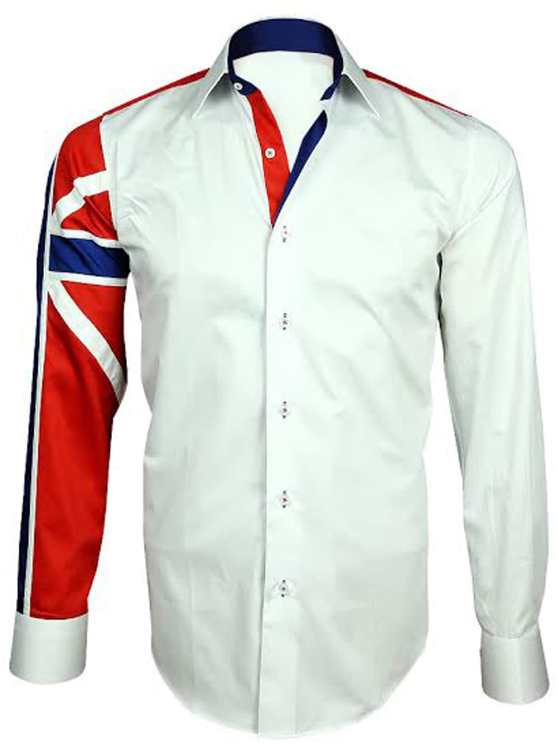 Men's Union Jack Formal Shirt Men Italian Shirt Designer - Etsy