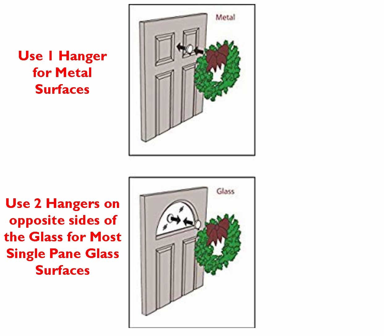 Strong Wreath Hangerwreath Hook for Single Pane Etsy