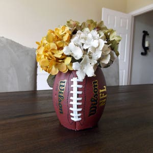 Football Vase-Flower Vase-Football Table Centerpiece-Football Table Decor-Party Decorations-Sports Decor-Fall Decor image 9