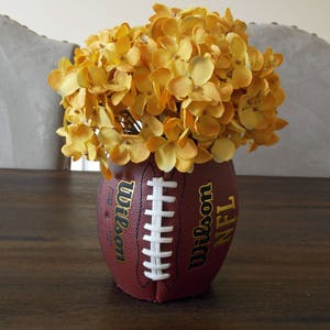 Football Vase-Flower Vase-Football Table Centerpiece-Football Table Decor-Party Decorations-Sports Decor-Fall Decor image 8