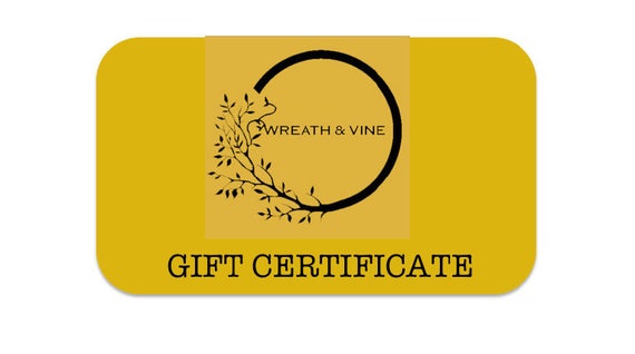 gift certificate christmas gifts christmas gift ideas birthday etsy wedding gift certificate ideas