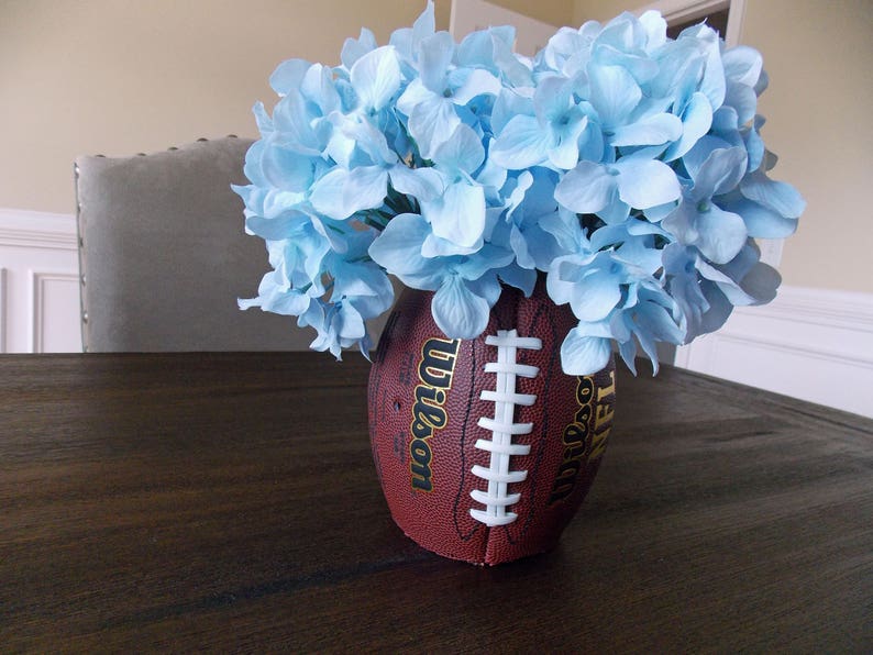 Football Vase-Flower Vase-Football Table Centerpiece-Football Table Decor-Party Decorations-Sports Decor-Fall Decor image 10