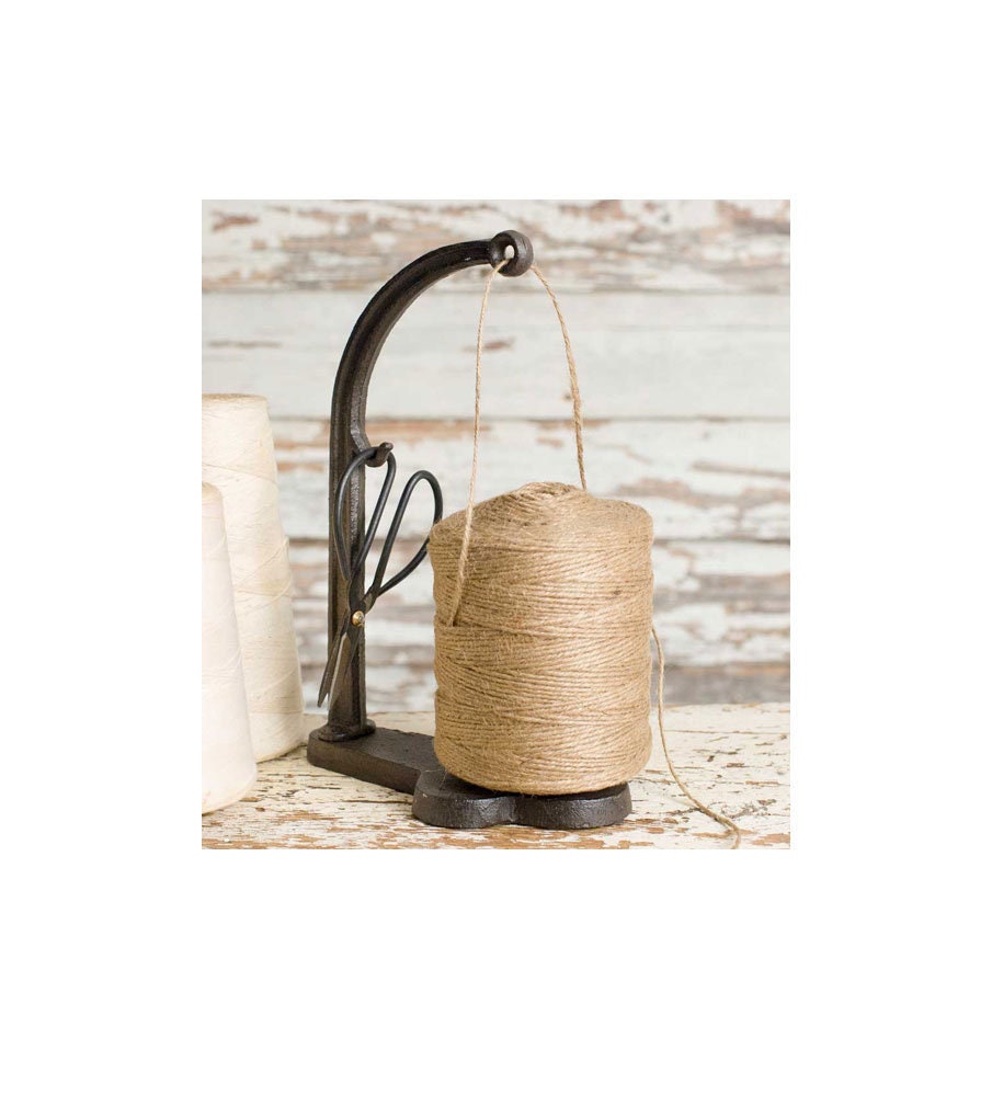 Cast Iron Twine Holder with ScissorsTwine and Etsy