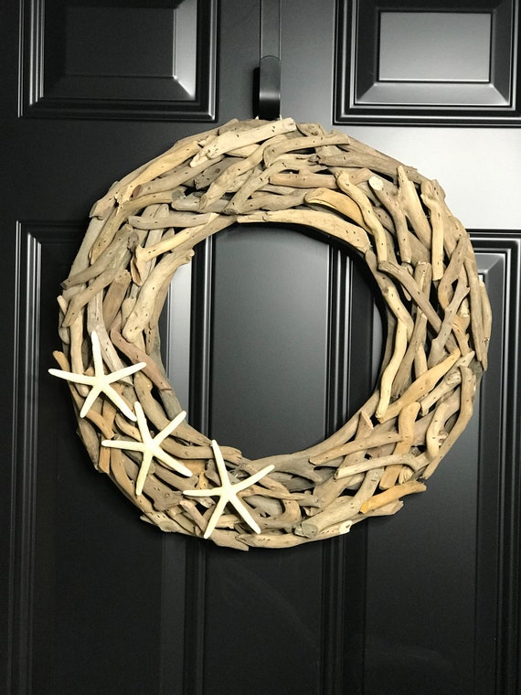 Coastal Wreath For Front Door Beach Wreath Starfish Wreath Seaside Wreath Driftwood Wreath Summer Wreaths For Front Door