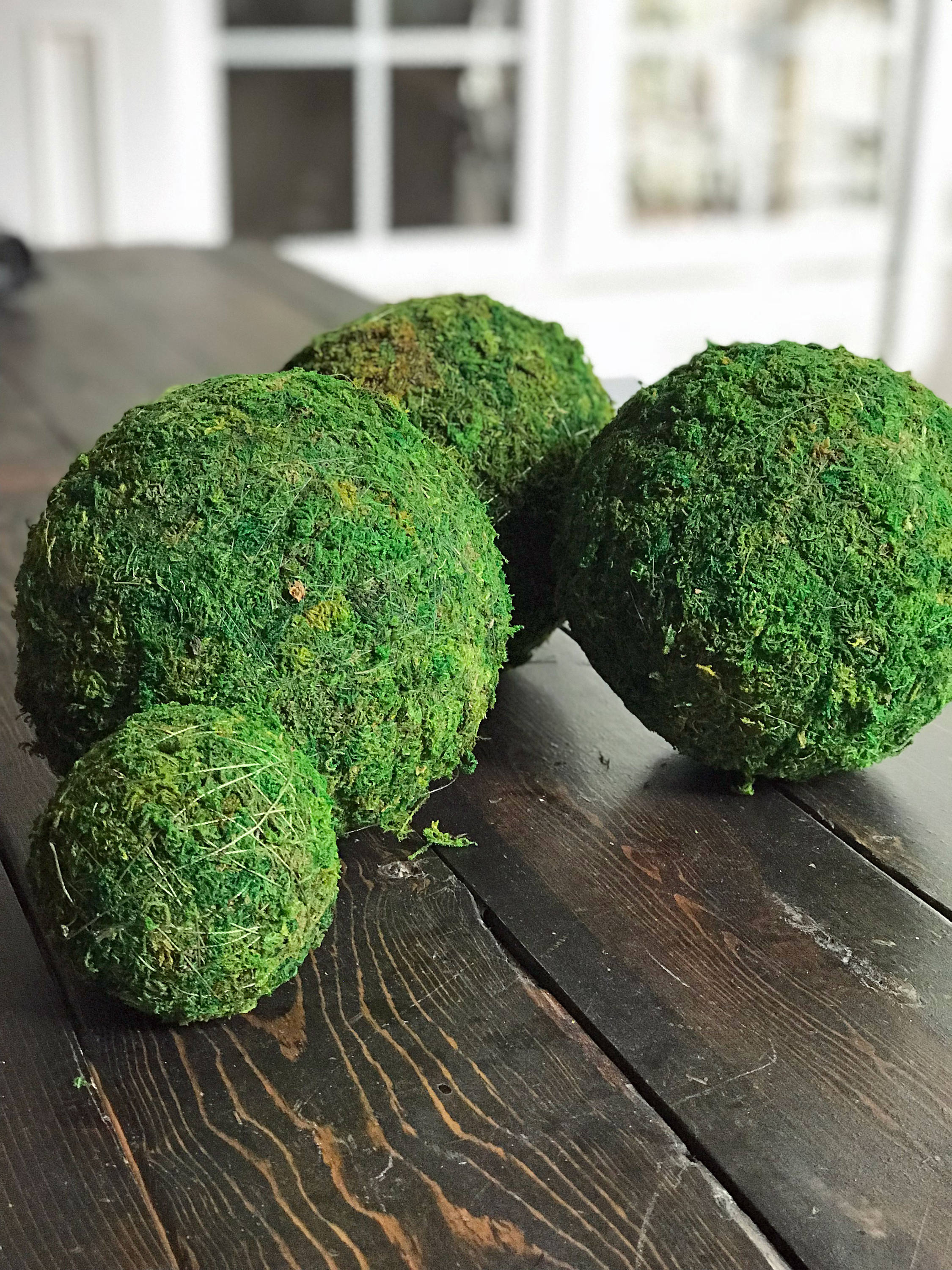 6 Water Grass Berry Ball Decorative Moss Ball Faux Greenery Vase Bowl