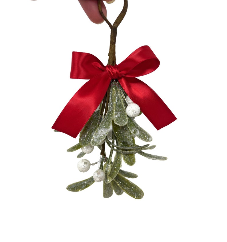 Mistletoe, Hanging Mistletoe, Artificial Mistletoe, Christmas Mistletoe Ornament, Christmas Decorations for the Home image 2